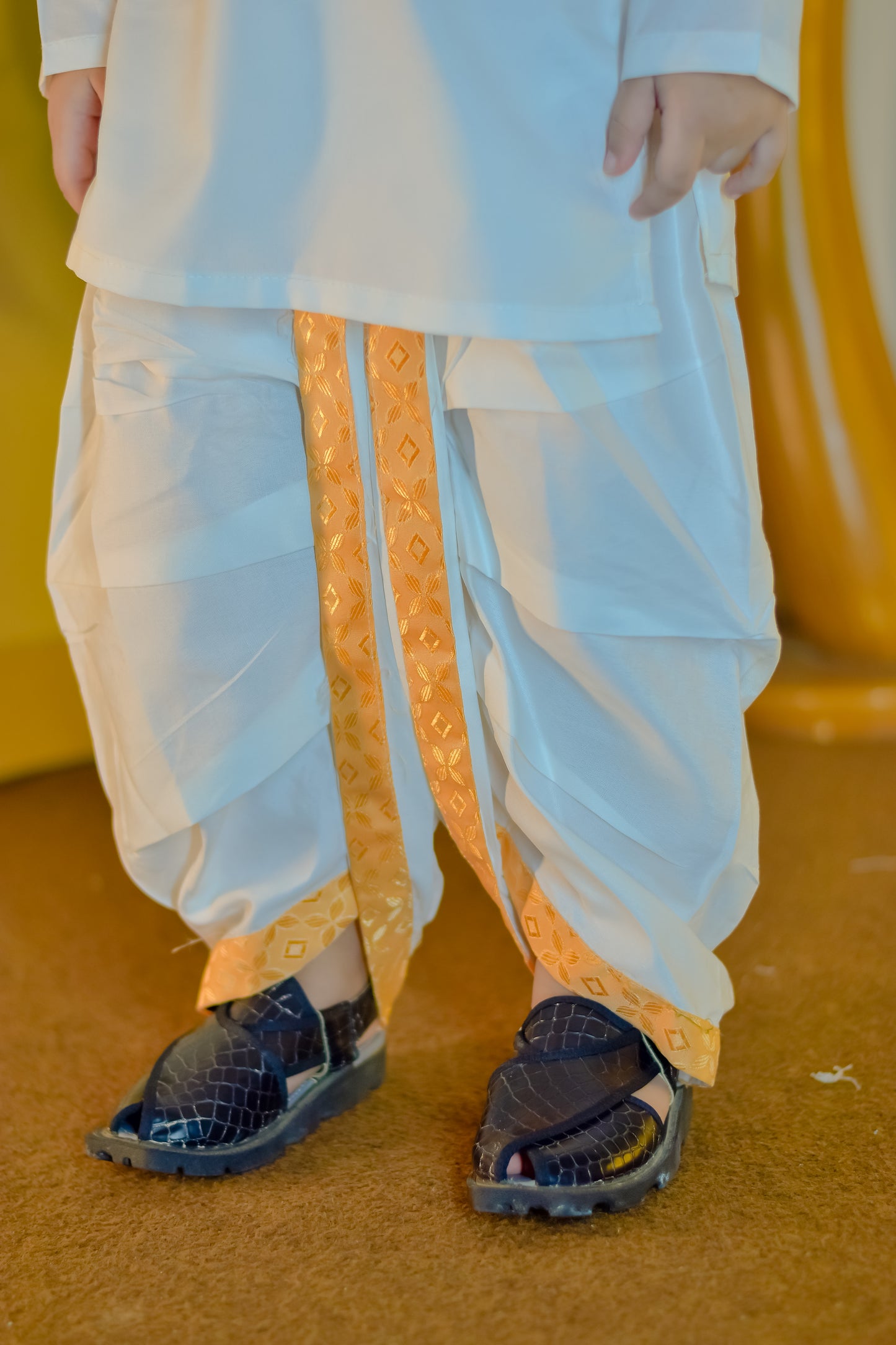 Classic Kurta Dhoti with Waistcoat Set