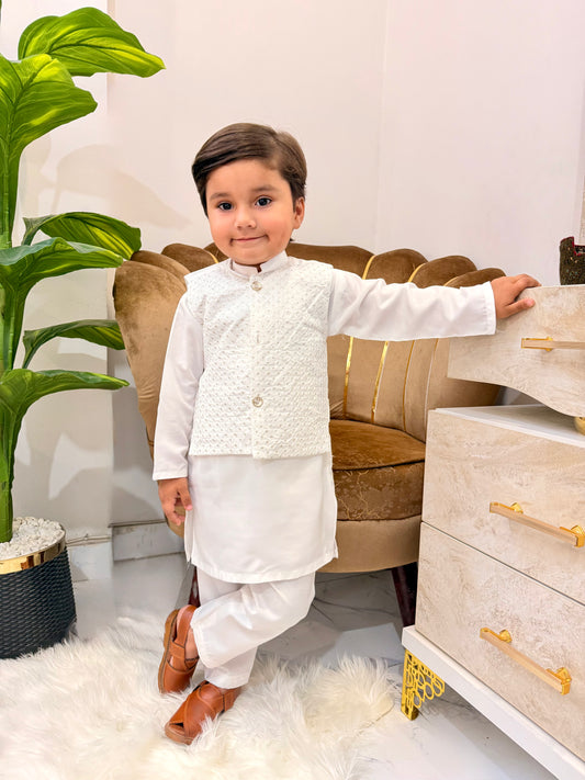 Classic Kurta Suit with Elegant Waistcoat Set