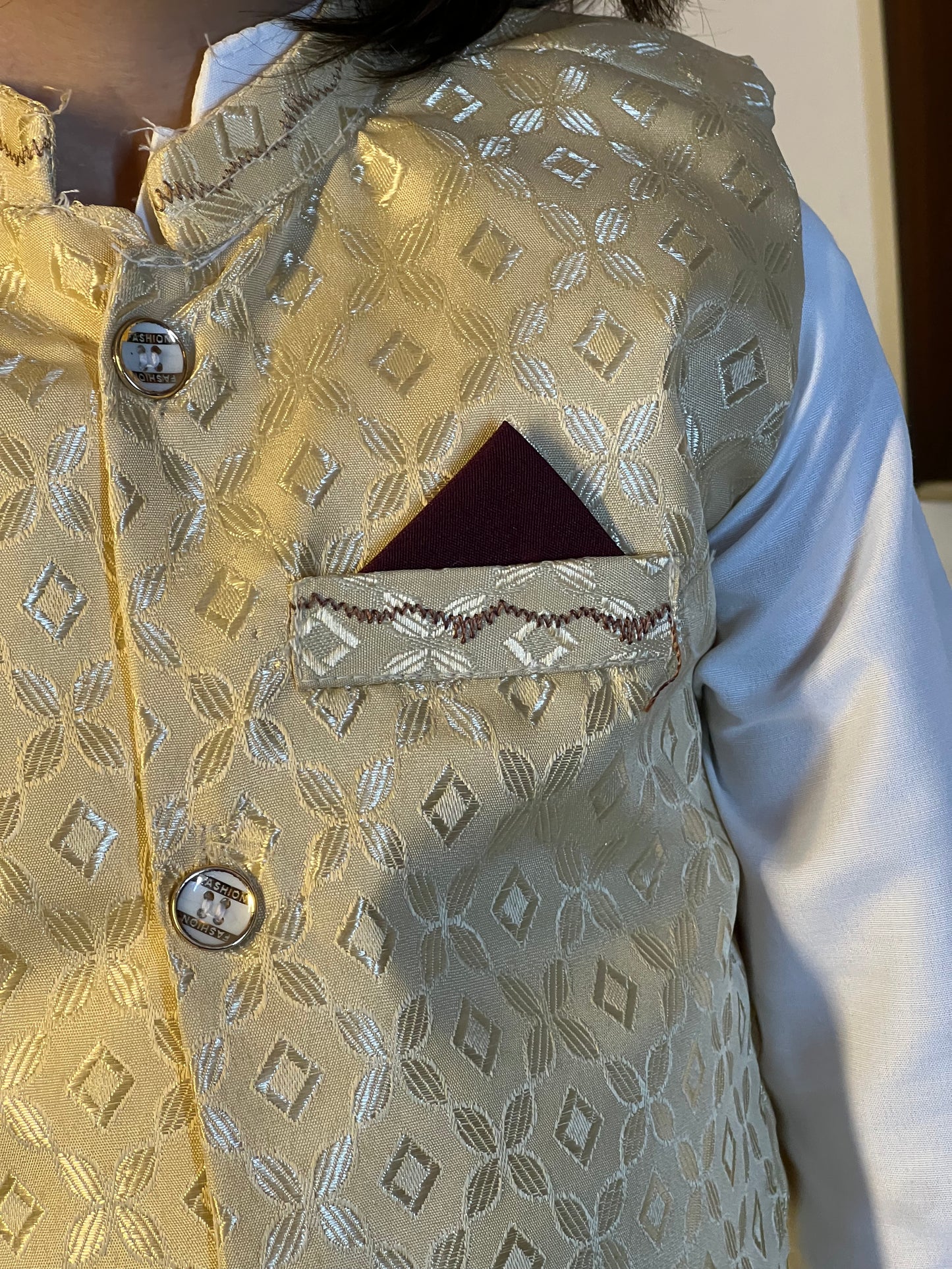 Classic Kurta Dhoti with Waistcoat Set