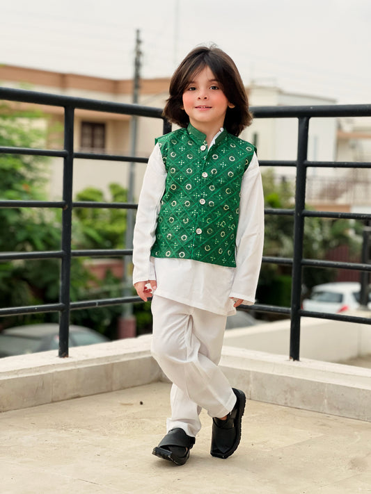 Little Patriot Kurta Suit