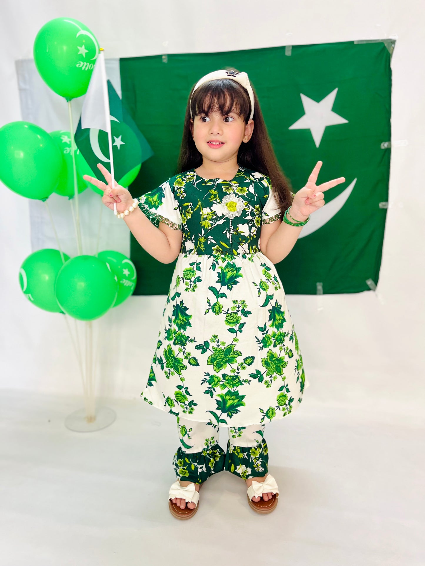 Azadi Bloom Girls Co-Ord Set