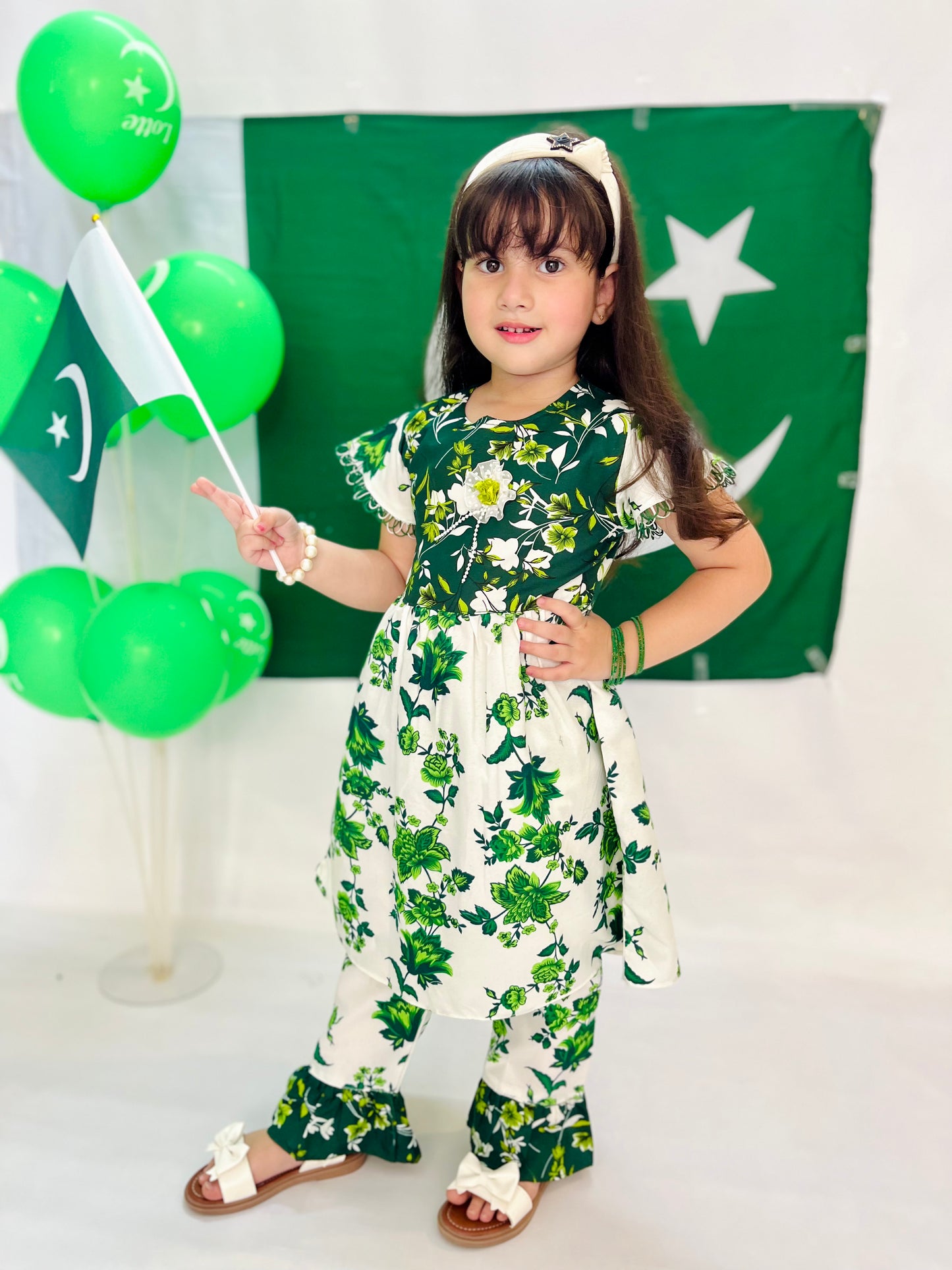 Azadi Bloom Girls Co-Ord Set