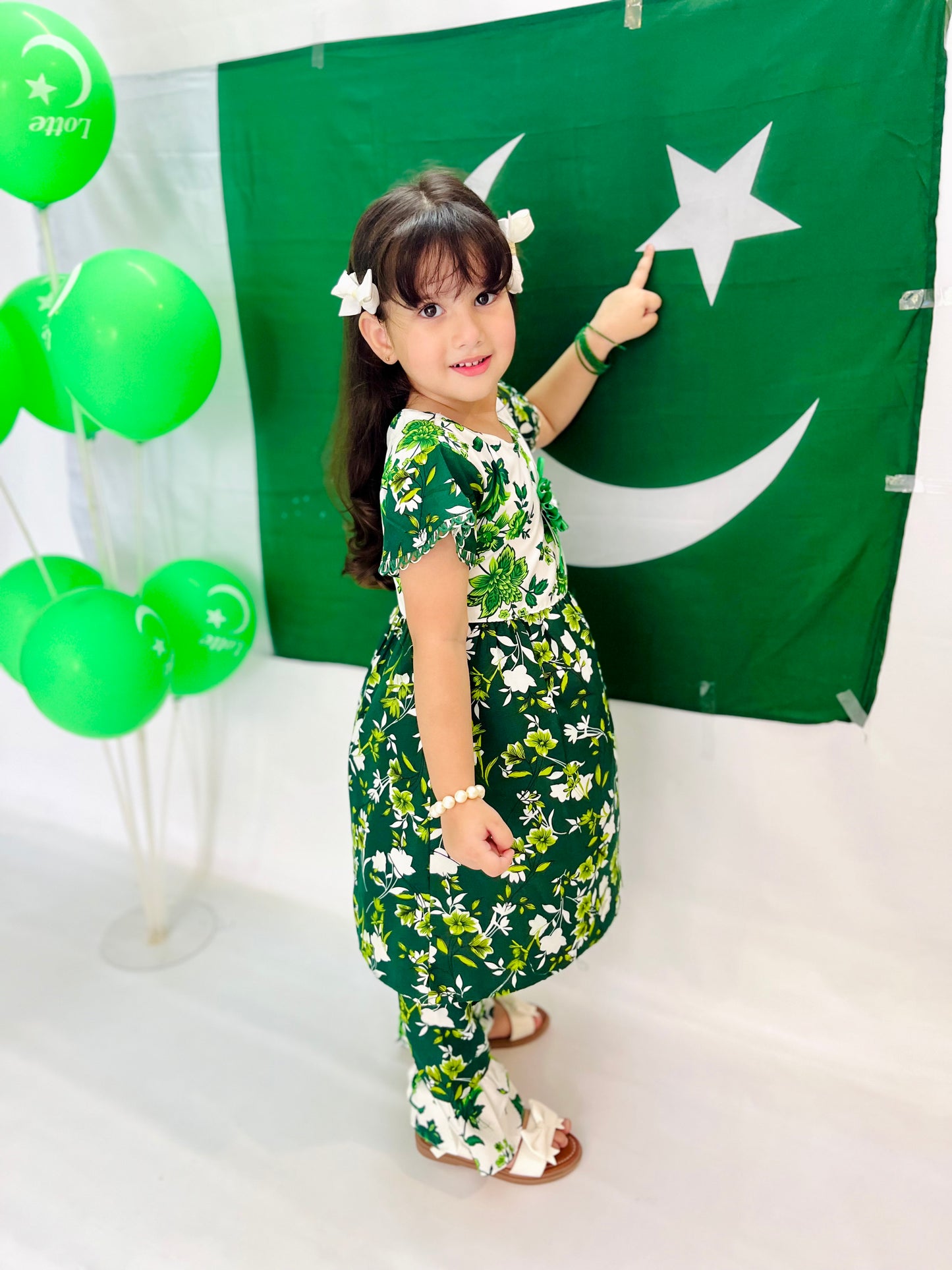 Azadi Bloom Girls Co-Ord Set