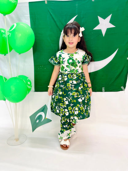 Azadi Bloom Girls Co-Ord Set